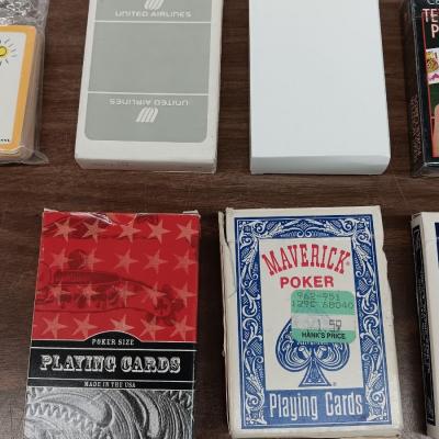 Assortment of playing cards - Poker and Pinochle