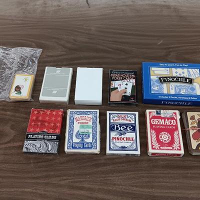 Assortment of playing cards - Poker and Pinochle