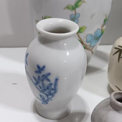 Collection of vases Small & delicate with hummingbird mug