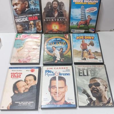 DVDs Movie collection - Eli - My Myself and Irene - Analyze that - and other great titles