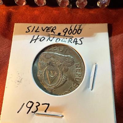 1937 HONDURAS .9000 silver