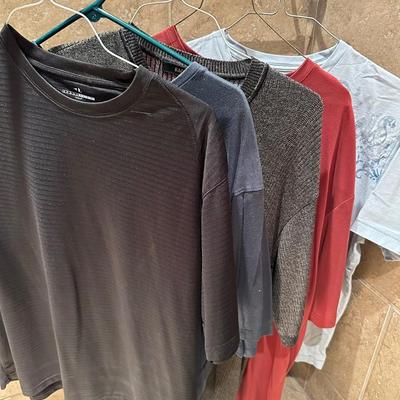 Men’s shirts size XL including Bacharach and American Eagle