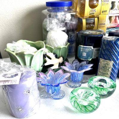 Massive Candle Bundle - Votives, Scented and Decorative Candles - Candle Holders