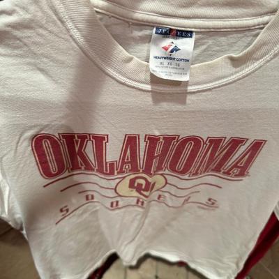 OU men’s shirts and pullovers size XL