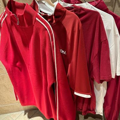 OU men’s shirts and pullovers size XL