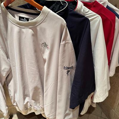 Lot of men’s golf shirts and pullovers size XL Rose Creek