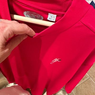 Lot of men’s golf shirts and pullovers size XL Rose Creek