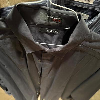 Men’s long sleeve collared shirts, size XL Cremiux and more