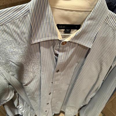Men’s long sleeve collared shirts, size XL Cremiux and more
