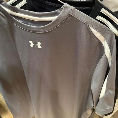 Men Short sleeve XL shirts, Reebok Adidas under armor, dry fits
