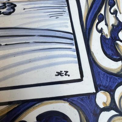 Box of 36 Hand Painted Portuguese Ceramic Tiles