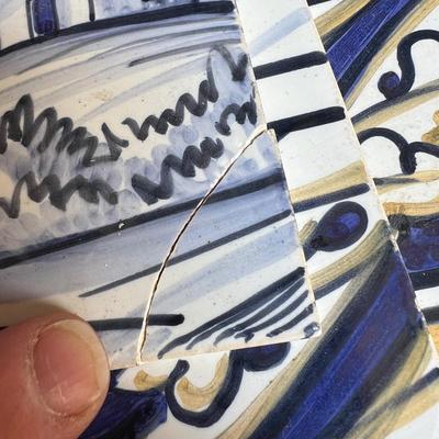 Box of 36 Hand Painted Portuguese Ceramic Tiles