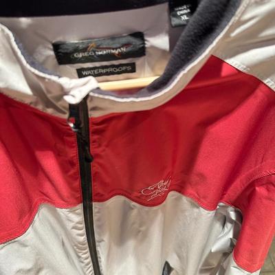 Men’s long sleeve shirts and one Greg Norman jacket size XL