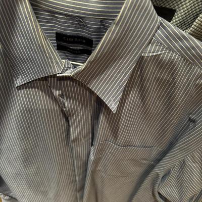 Men’s long sleeve colored shirts, button-down size 18 34/35