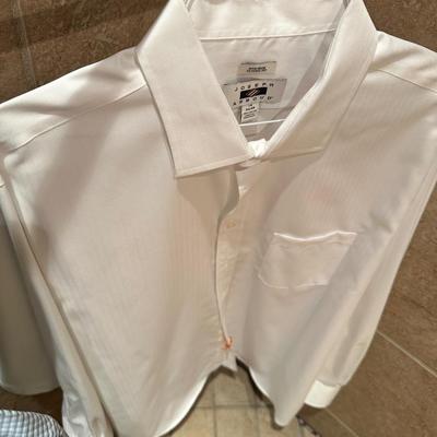 Men’s long sleeve colored shirts, button-down size 18 34/35