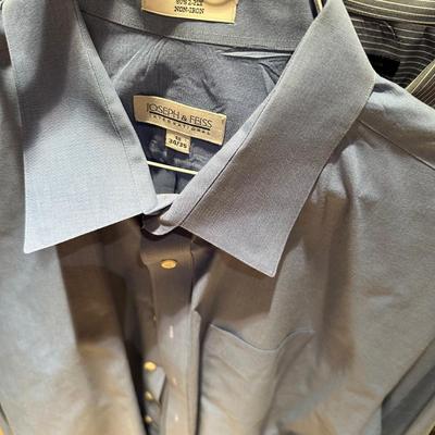 Men’s long sleeve colored shirts, button-down size 18 34/35