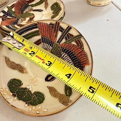 Vintage Japanese Ceramic Tea Set - 5 Person Serving