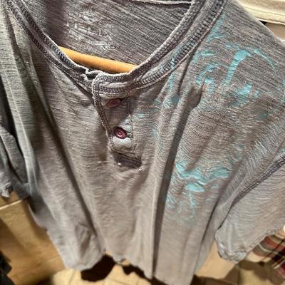 Men’s long sleeve and short sleeve shirts, size, XL, helix, Eddie Bauer