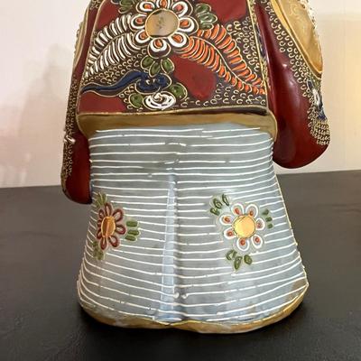 Antique Satsuma Figurine Statue Art