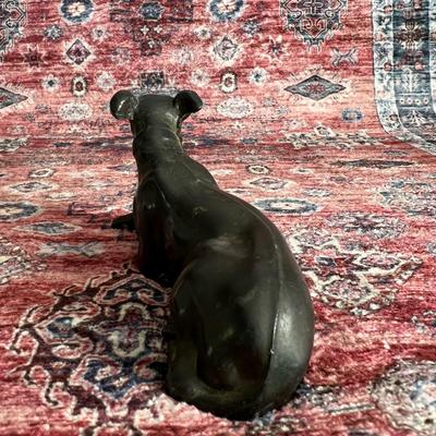 Vintage Hollow Cast Bronze Dog Sculpture Art
