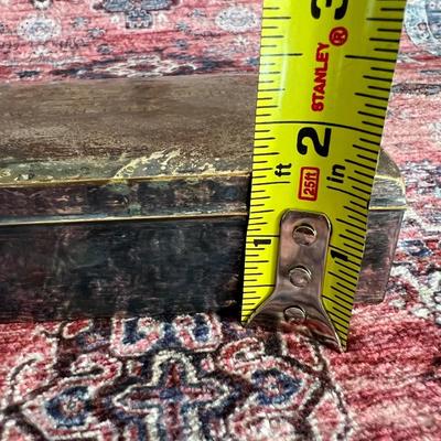 Antique c. 1914 EPCA Poole Silver Co. Silver Plated Wood Lined Box