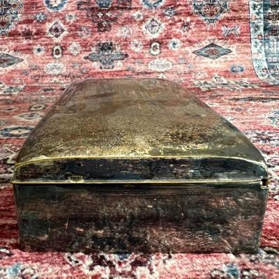 Antique c. 1914 EPCA Poole Silver Co. Silver Plated Wood Lined Box