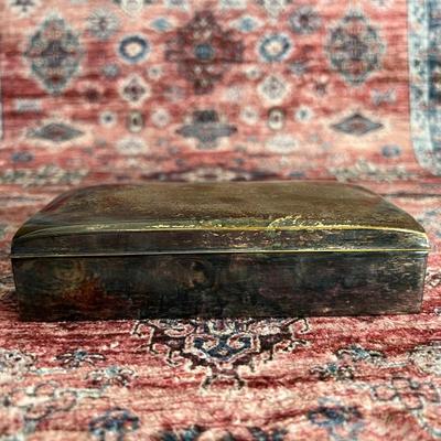 Antique c. 1914 EPCA Poole Silver Co. Silver Plated Wood Lined Box