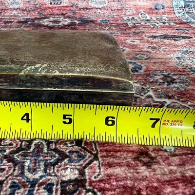 Antique c. 1914 EPCA Poole Silver Co. Silver Plated Wood Lined Box
