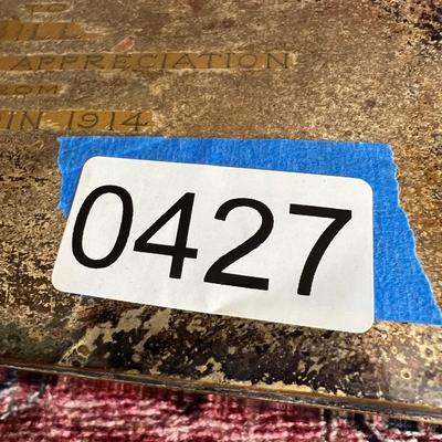 Antique c. 1914 EPCA Poole Silver Co. Silver Plated Wood Lined Box