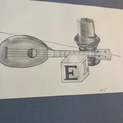 Big Lot Vintage 1970's Student Artwork - Still Life, Nudes, Etc.