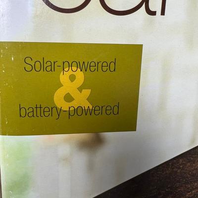 2 New in Box Outdoor/Indoor Lg. Candle Lanterns Solar/Battery