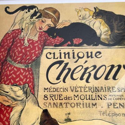 Framed Clinique Cheron - Vintage Clinic Advertising Poster Print 22"x30"