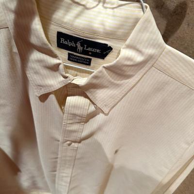 3 men’s XL, button-down shirts, Roundtree in New York, polo