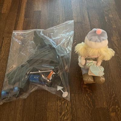1988 Precious Moments Musical Doll plus plastic train set