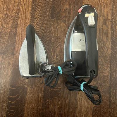 Two Vintage Electric Clothing Irons