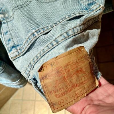 Men’s jeans, five pair Levi’s size 38