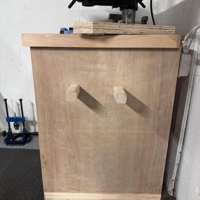 Starting Price Reduced! WEN Bench Press Drill- with custom stand and contents of drawers