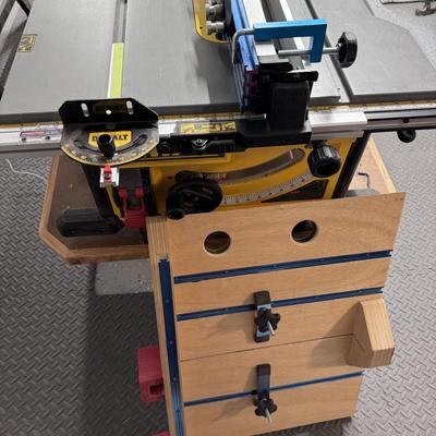 Starting Price Reduced! DeWalt Table Saw- with customized safety features and all shown accessories