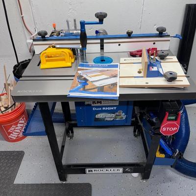 DeWalt Electronic Router- with all shown accessories