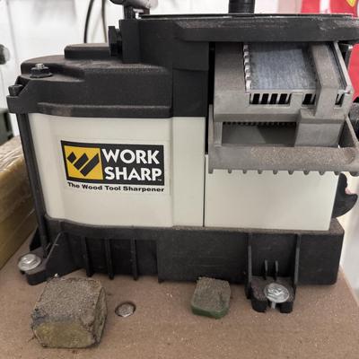 Starting Price Reduced! Central Machinery Belt and Disk Sander and Work Shark Wood Tool Sharpener with stand