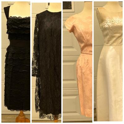 Lot of 4 Vintage Dresses