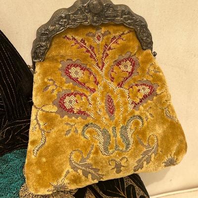 Lot of 5 Antique Vintage Bohemian Purses