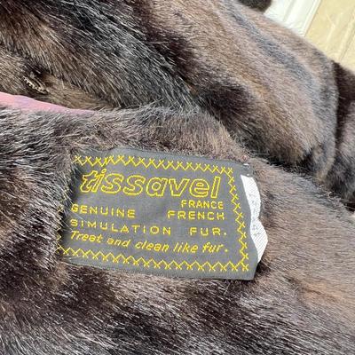 2 Vintage Faux Fur Coats”Genuine Simulation Fur”