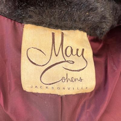 2 Vintage Faux Fur Coats”Genuine Simulation Fur”