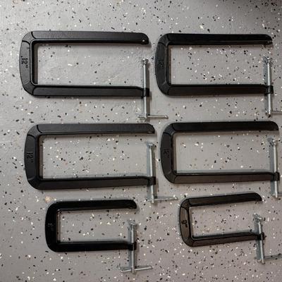 C-Clamp 12” (4) and 8” (2)