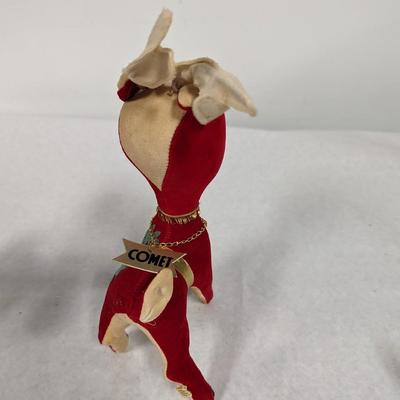 Vintage Japan Plush Stuffed Reindeer