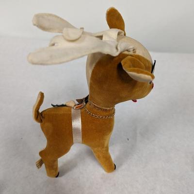 Vintage Japan Plush Stuffed Reindeer