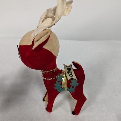 Vintage Japan Plush Stuffed Reindeer