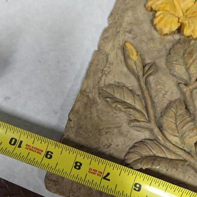 3 D Ceramic Flower Wall Decor