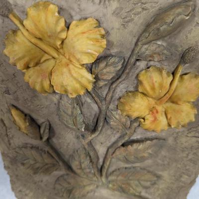 3 D Ceramic Flower Wall Decor